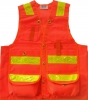 Deluxe 14 Pocket Cruiser Vest with Reflective Striping