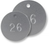  Aluminum Tags - Round - Numbered