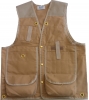 3.Deluxe 14 Pocket Cruiser Vest- Tan Cotton without Reflective Striping