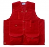 2.Deluxe 14 Pocket Cruiser Vest- Red Cotton without Reflective Striping