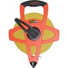 Lufkin Hi-VizÂ® Orange Fiberglass Dual Sided Tape Measure - Imperial/Metric (1/2" x 100m/330')