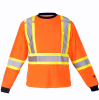 Traffic Shirt Long Sleeve-Viking Prem. Poly Lined CSA Orange "Clearance"