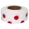 Winter Grade Flagging Tape - Red/White Polka Dot  "Clearance