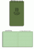 Green Tactical Pocket Notebook 3"x 5"