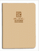 Tan Tactical Field Ring Binder 5 5/8" x 7 1/2"  