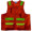 6.Deluxe 14 Pocket Cruiser Vest- Fluorescent Orang...