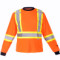 Traffic Shirt Long Sleeve-Viking Prem. Poly Lined CSA Orange "Clearance"